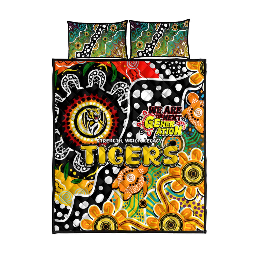 Tigers AFL Celebrating 50 Years of Naidoc Quilt Bed Set NAIDOC Week 2025 Aboriginal
