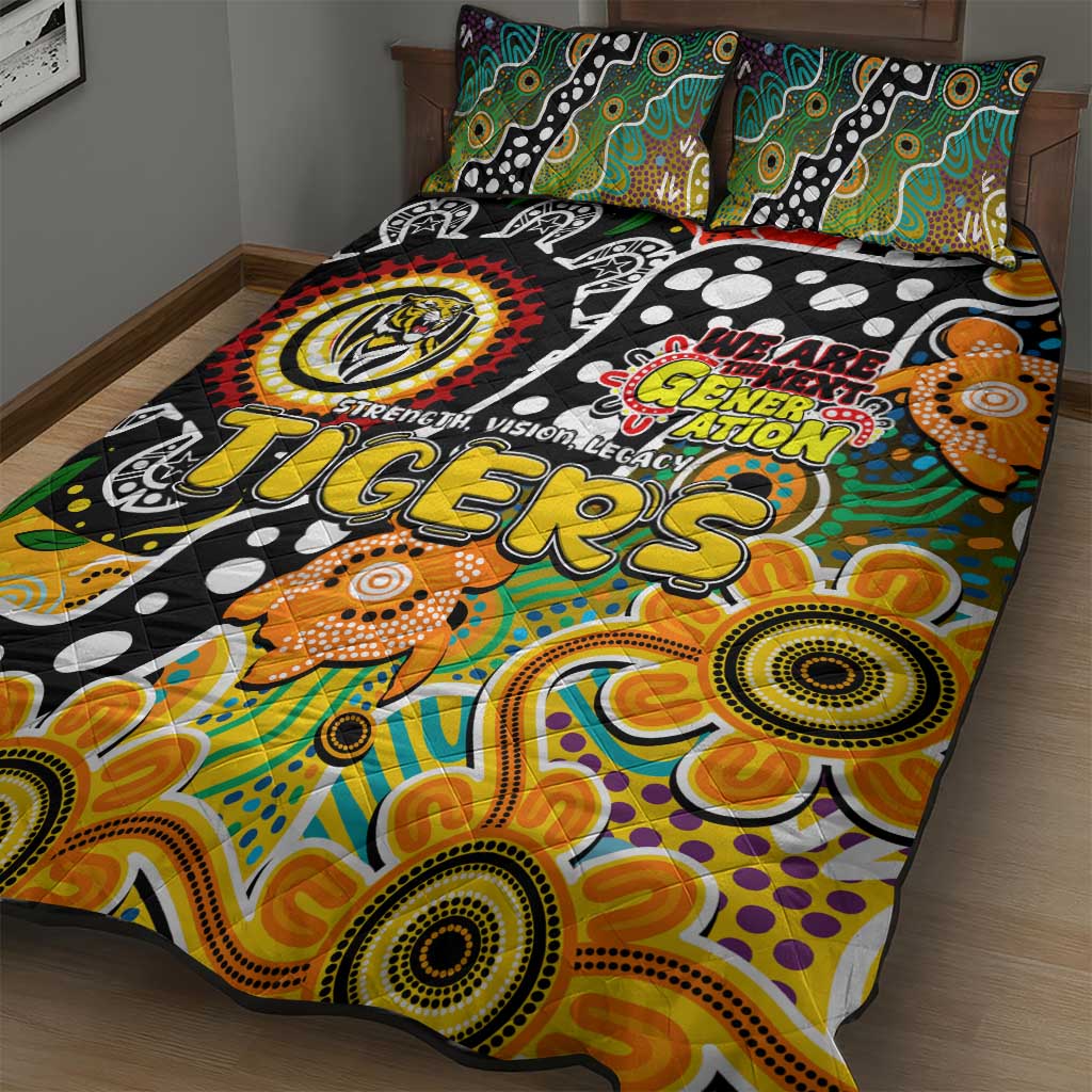 Tigers AFL Celebrating 50 Years of Naidoc Quilt Bed Set NAIDOC Week 2025 Aboriginal