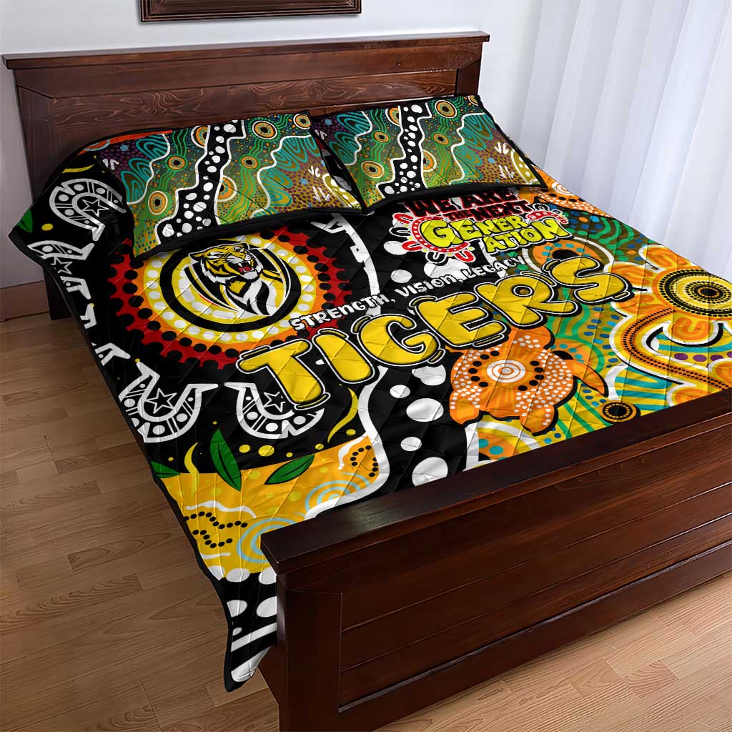 Tigers AFL Celebrating 50 Years of Naidoc Quilt Bed Set NAIDOC Week 2025 Aboriginal