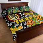 Tigers AFL Celebrating 50 Years of Naidoc Quilt Bed Set NAIDOC Week 2025 Aboriginal