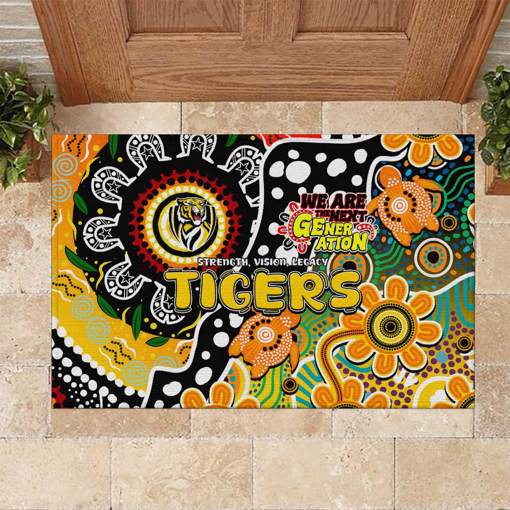Tigers AFL Celebrating 50 Years of Naidoc Rubber Doormat NAIDOC Week 2025 Aboriginal