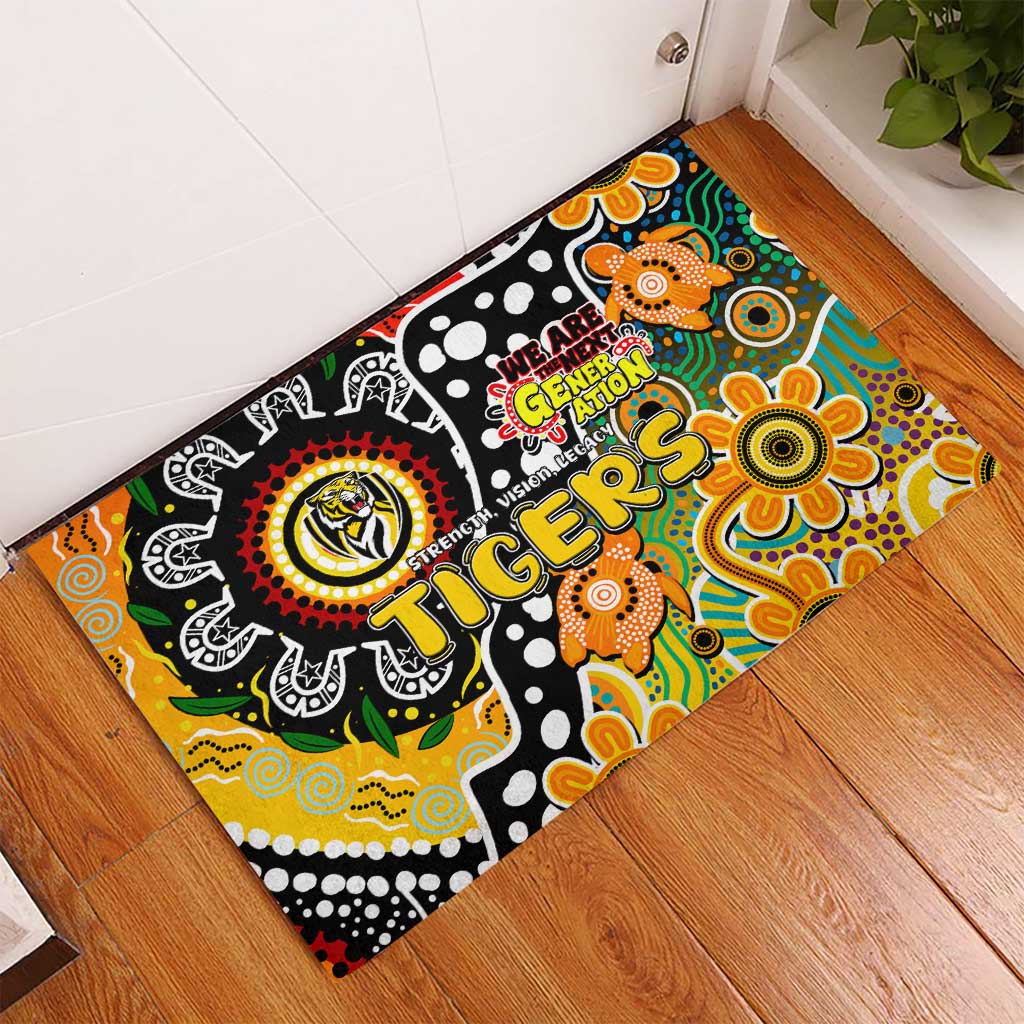 Tigers AFL Celebrating 50 Years of Naidoc Rubber Doormat NAIDOC Week 2025 Aboriginal