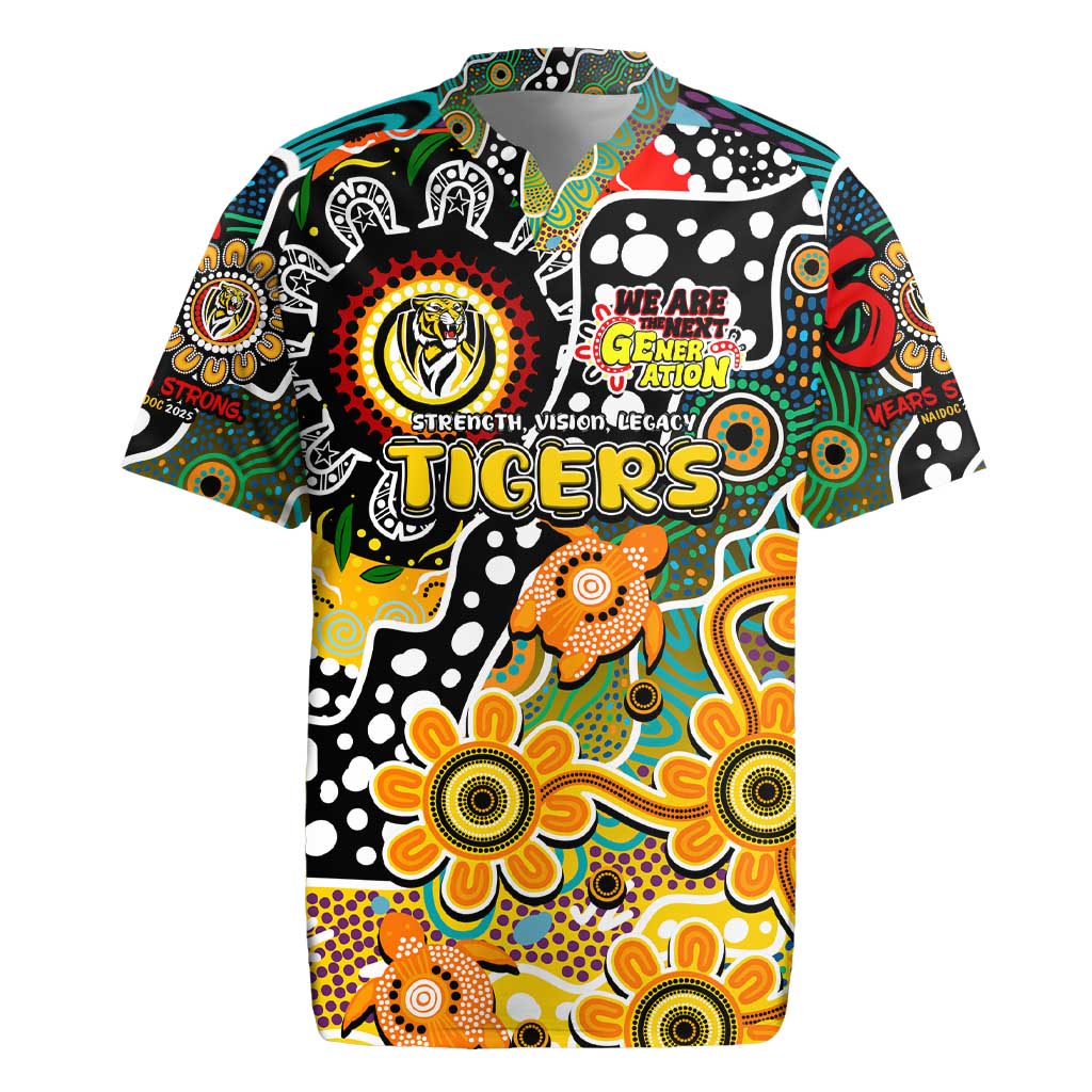 Personalised Tigers AFL Celebrating 50 Years of Naidoc Rugby Jersey NAIDOC Week 2025 Aboriginal