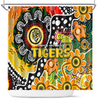 Tigers AFL Celebrating 50 Years of Naidoc Shower Curtain NAIDOC Week 2025 Aboriginal