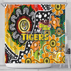 Tigers AFL Celebrating 50 Years of Naidoc Shower Curtain NAIDOC Week 2025 Aboriginal