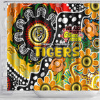 Tigers AFL Celebrating 50 Years of Naidoc Shower Curtain NAIDOC Week 2025 Aboriginal