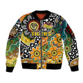 Personalised Tigers AFL Celebrating 50 Years of Naidoc Sleeve Zip Bomber Jacket NAIDOC Week 2025 Aboriginal