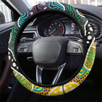 Tigers AFL Celebrating 50 Years of Naidoc Steering Wheel Cover NAIDOC Week 2025 Aboriginal