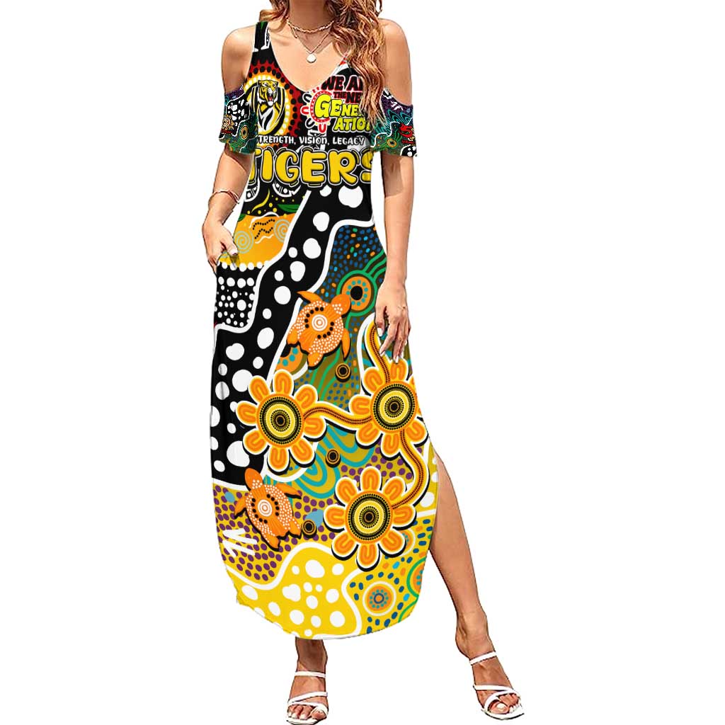 Personalised Tigers AFL Celebrating 50 Years of Naidoc Summer Maxi Dress NAIDOC Week 2025 Aboriginal