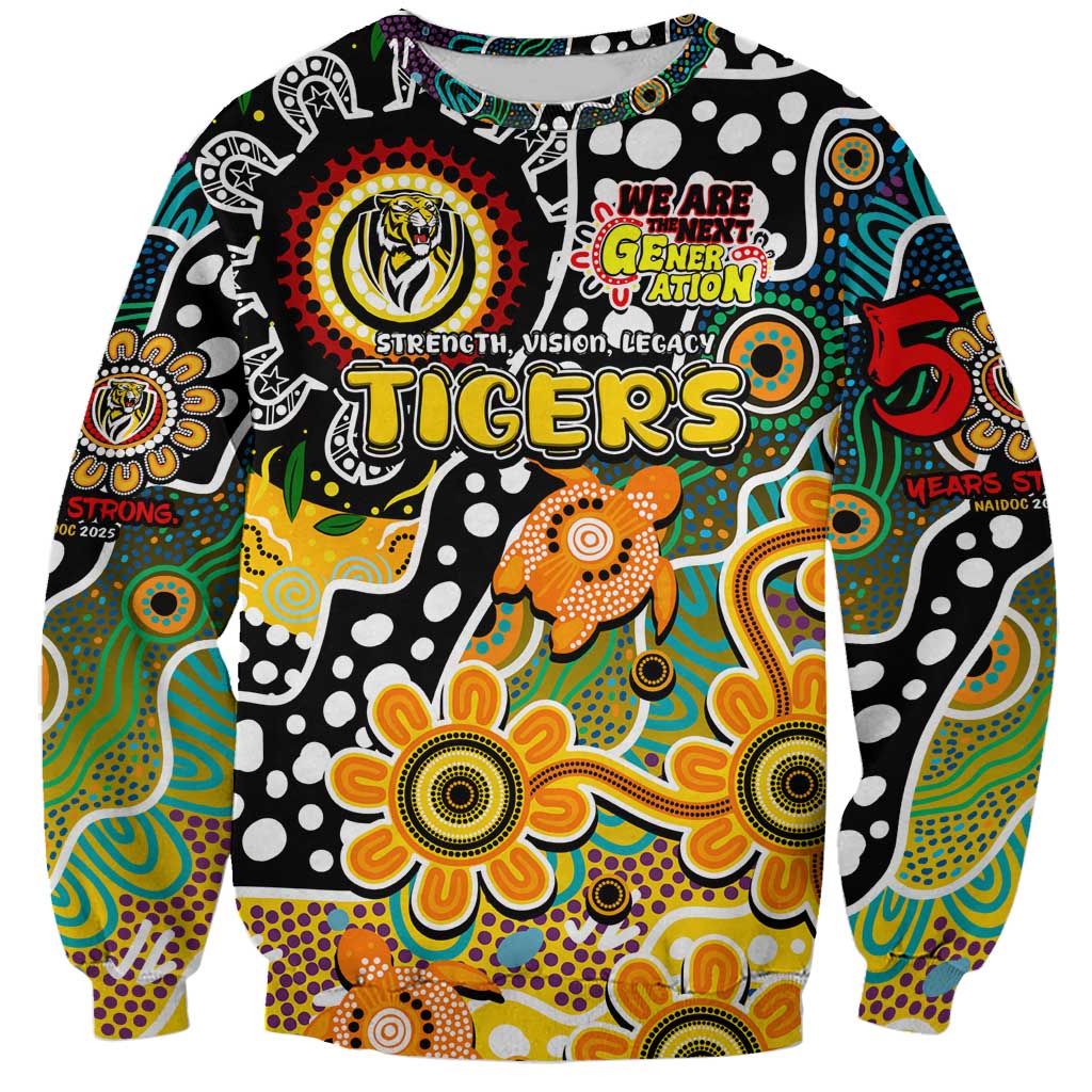 Personalised Tigers AFL Celebrating 50 Years of Naidoc Sweatshirt NAIDOC Week 2025 Aboriginal