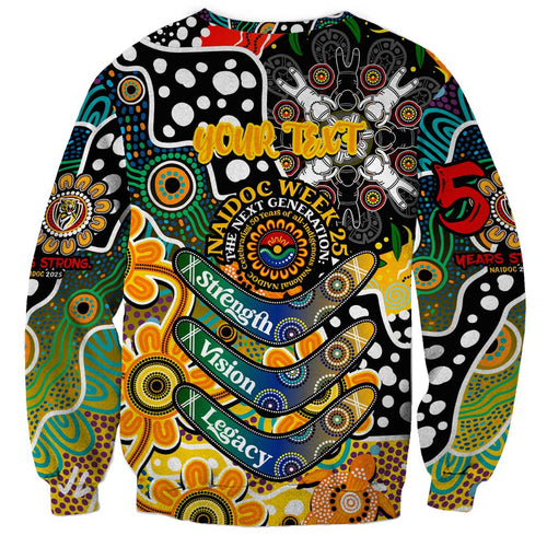 Personalised Tigers AFL Celebrating 50 Years of Naidoc Sweatshirt NAIDOC Week 2025 Aboriginal