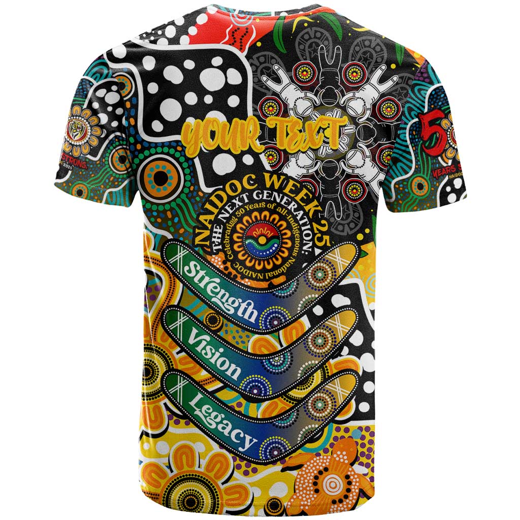 Personalised Tigers AFL Celebrating 50 Years of Naidoc T Shirt NAIDOC Week 2025 Aboriginal