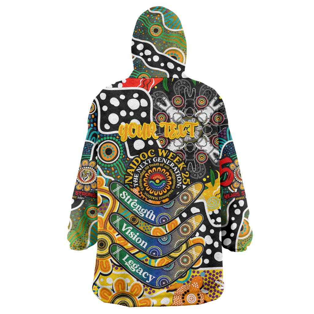 Personalised Tigers AFL Celebrating 50 Years of Naidoc Wearable Blanket Hoodie NAIDOC Week 2025 Aboriginal