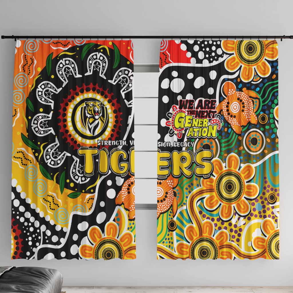 Tigers AFL Celebrating 50 Years of Naidoc Window Curtain NAIDOC Week 2025 Aboriginal
