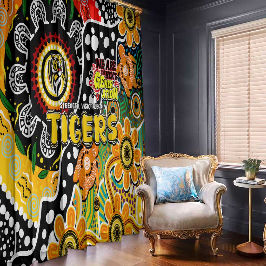 Tigers AFL Celebrating 50 Years of Naidoc Window Curtain NAIDOC Week 2025 Aboriginal