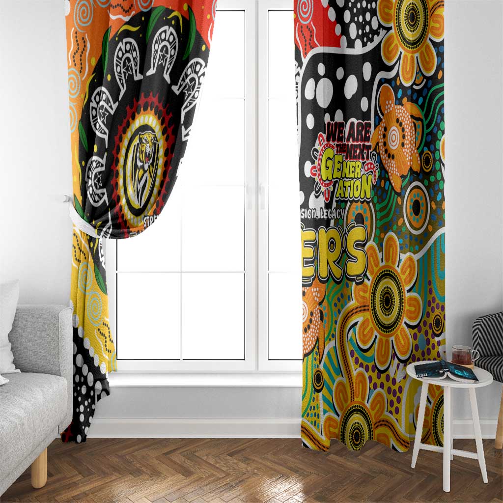 Tigers AFL Celebrating 50 Years of Naidoc Window Curtain NAIDOC Week 2025 Aboriginal