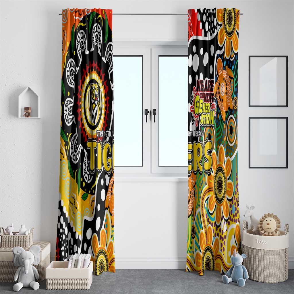 Tigers AFL Celebrating 50 Years of Naidoc Window Curtain NAIDOC Week 2025 Aboriginal