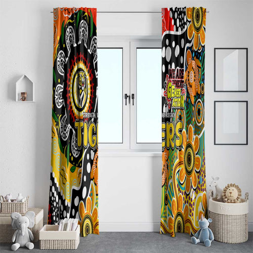 Tigers AFL Celebrating 50 Years of Naidoc Window Curtain NAIDOC Week 2025 Aboriginal