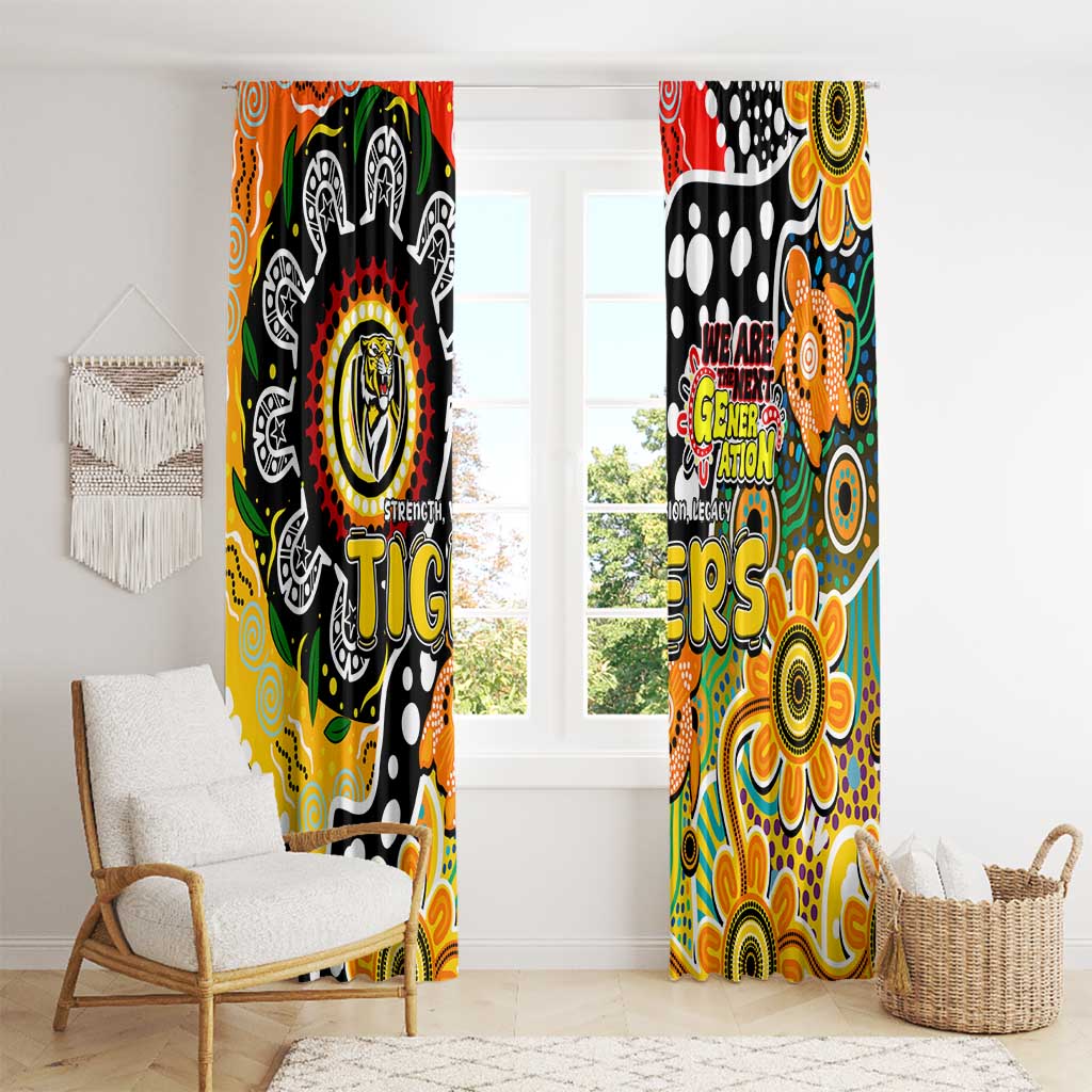Tigers AFL Celebrating 50 Years of Naidoc Window Curtain NAIDOC Week 2025 Aboriginal