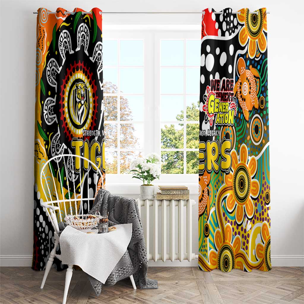 Tigers AFL Celebrating 50 Years of Naidoc Window Curtain NAIDOC Week 2025 Aboriginal