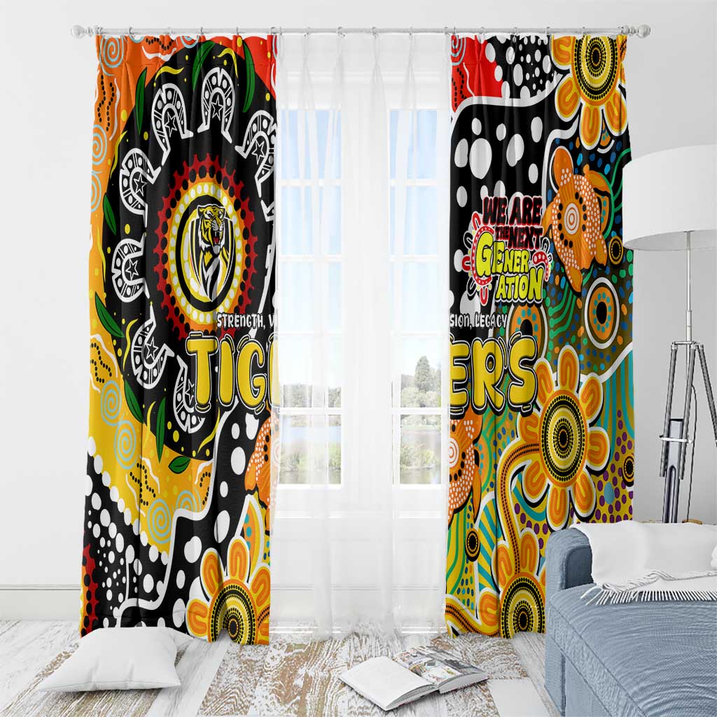 Tigers AFL Celebrating 50 Years of Naidoc Window Curtain NAIDOC Week 2025 Aboriginal