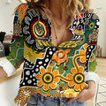 Personalised Tigers AFL Celebrating 50 Years of Naidoc Women Casual Shirt NAIDOC Week 2025 Aboriginal