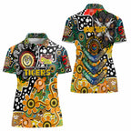 Personalised Tigers AFL Celebrating 50 Years of Naidoc Women Polo Shirt NAIDOC Week 2025 Aboriginal