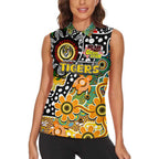 Personalised Tigers AFL Celebrating 50 Years of Naidoc Women Sleeveless Polo Shirt NAIDOC Week 2025 Aboriginal