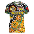 Personalised Tigers AFL Celebrating 50 Years of Naidoc Women V-Neck T-Shirt NAIDOC Week 2025 Aboriginal