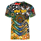 Personalised Tigers AFL Celebrating 50 Years of Naidoc Women V-Neck T-Shirt NAIDOC Week 2025 Aboriginal
