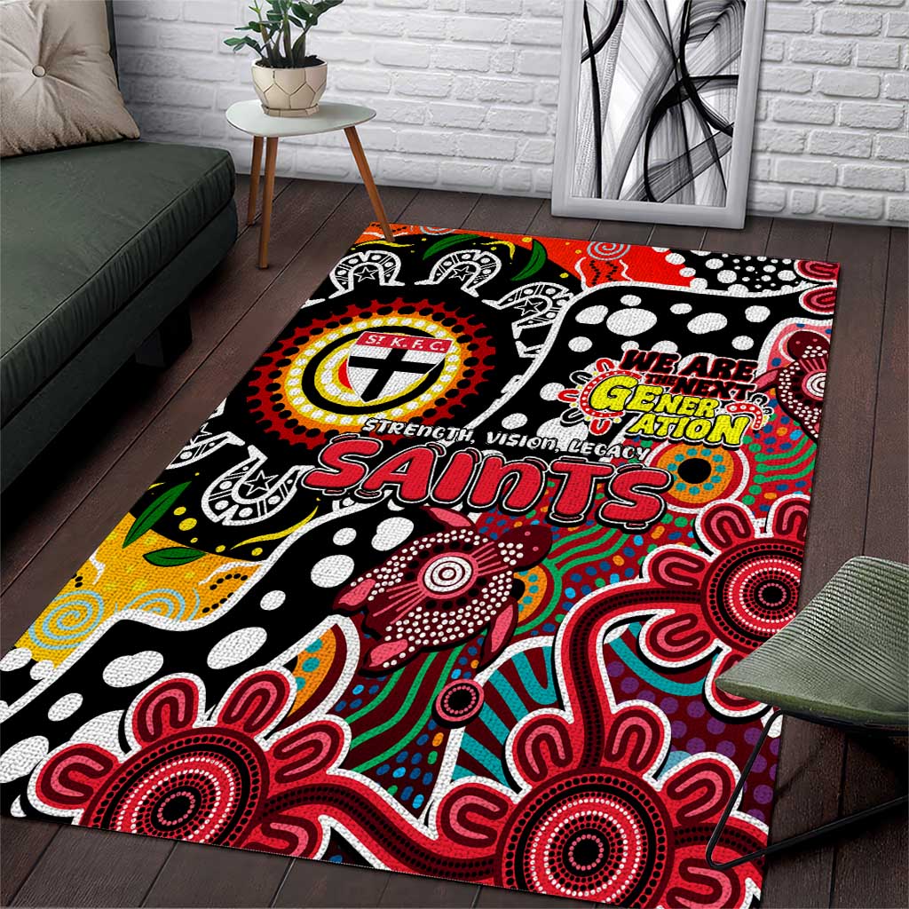 Saints AFL Celebrating 50 Years of Naidoc Area Rug NAIDOC Week 2025 Aboriginal