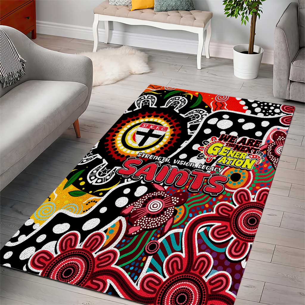 Saints AFL Celebrating 50 Years of Naidoc Area Rug NAIDOC Week 2025 Aboriginal
