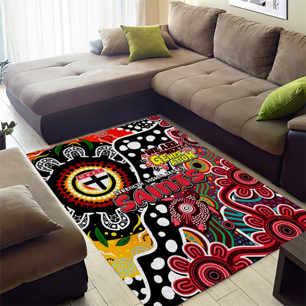 Saints AFL Celebrating 50 Years of Naidoc Area Rug NAIDOC Week 2025 Aboriginal