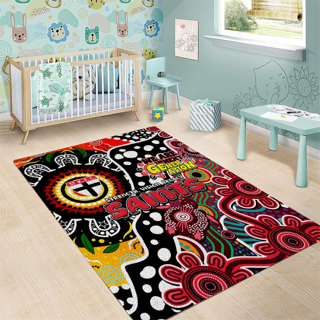 Saints AFL Celebrating 50 Years of Naidoc Area Rug NAIDOC Week 2025 Aboriginal