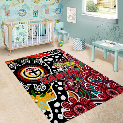 Saints AFL Celebrating 50 Years of Naidoc Area Rug NAIDOC Week 2025 Aboriginal