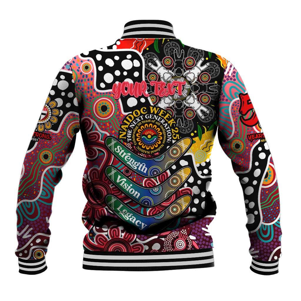 Personalised Saints AFL Celebrating 50 Years of Naidoc Baseball Jacket NAIDOC Week 2025 Aboriginal