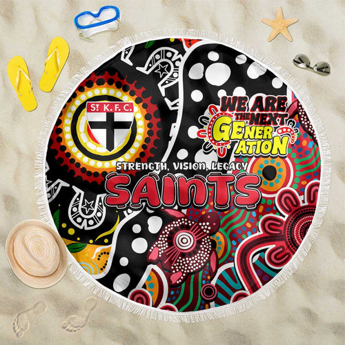 Saints AFL Celebrating 50 Years of Naidoc Beach Blanket NAIDOC Week 2025 Aboriginal
