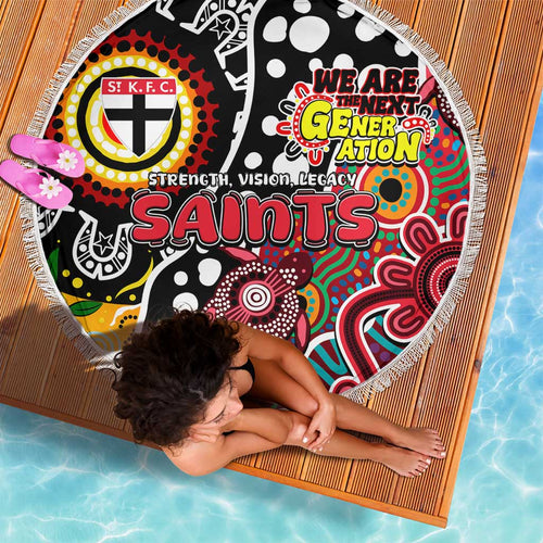 Saints AFL Celebrating 50 Years of Naidoc Beach Blanket NAIDOC Week 2025 Aboriginal