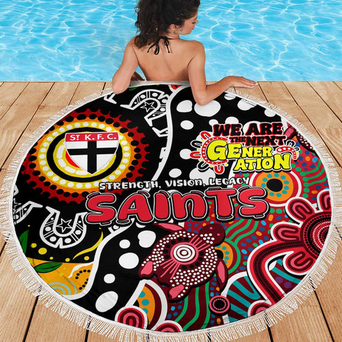 Saints AFL Celebrating 50 Years of Naidoc Beach Blanket NAIDOC Week 2025 Aboriginal