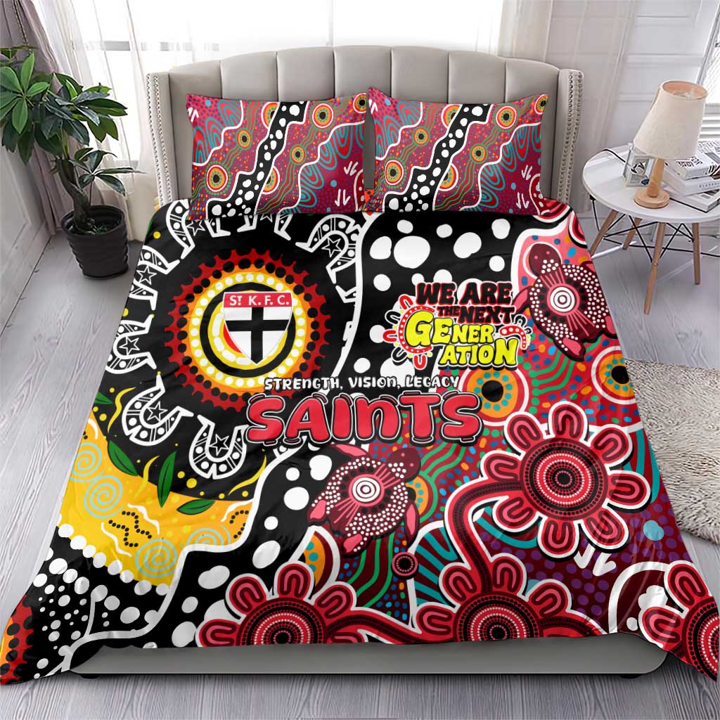 Saints AFL Celebrating 50 Years of Naidoc Bedding Set NAIDOC Week 2025 Aboriginal