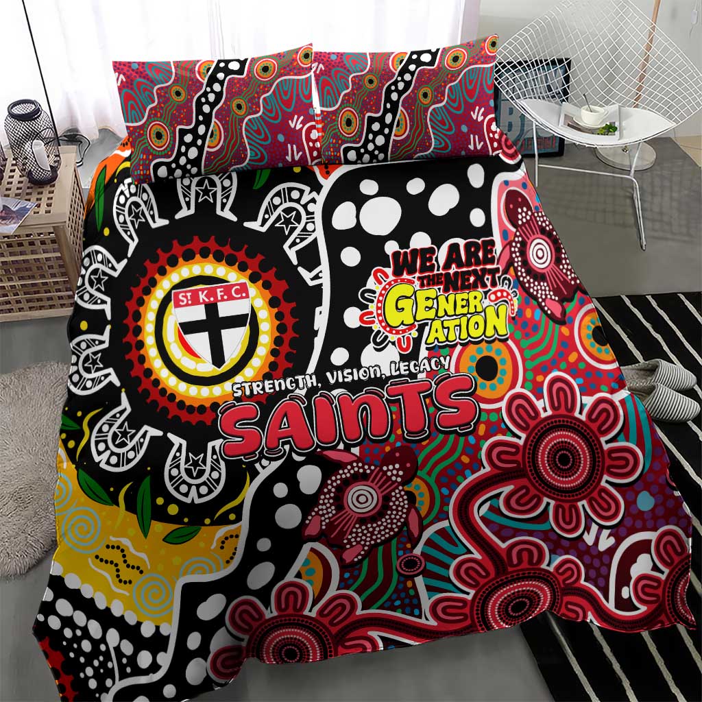 Saints AFL Celebrating 50 Years of Naidoc Bedding Set NAIDOC Week 2025 Aboriginal
