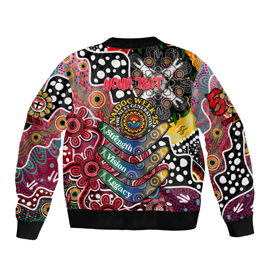 Personalised Saints AFL Celebrating 50 Years of Naidoc Bomber Jacket NAIDOC Week 2025 Aboriginal
