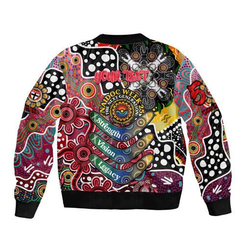 Personalised Saints AFL Celebrating 50 Years of Naidoc Bomber Jacket NAIDOC Week 2025 Aboriginal