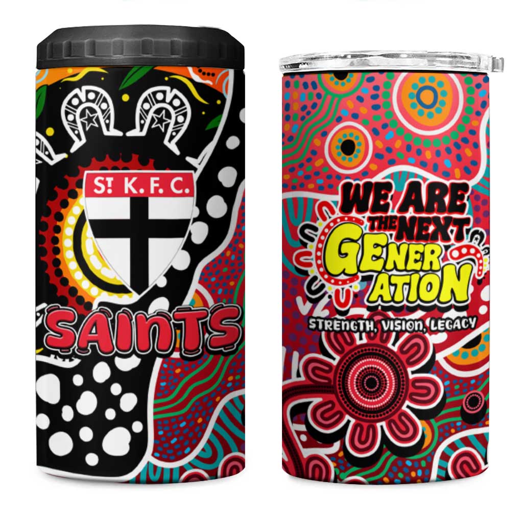 Saints AFL Celebrating 50 Years of Naidoc 4 in 1 Can Cooler Tumbler NAIDOC Week 2025 Aboriginal