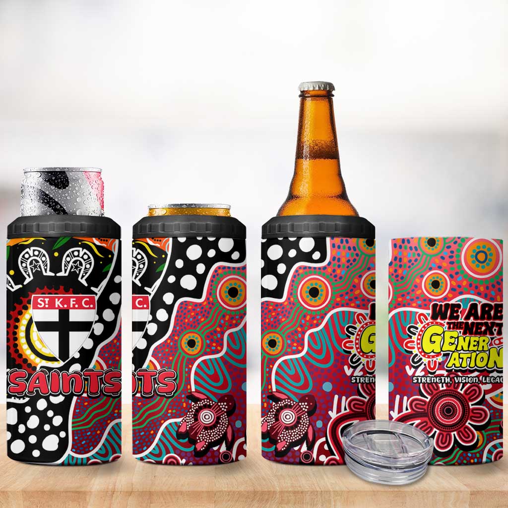 Saints AFL Celebrating 50 Years of Naidoc 4 in 1 Can Cooler Tumbler NAIDOC Week 2025 Aboriginal
