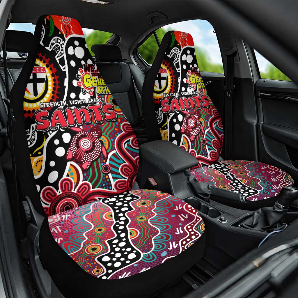 Saints AFL Celebrating 50 Years of Naidoc Car Seat Cover NAIDOC Week 2025 Aboriginal