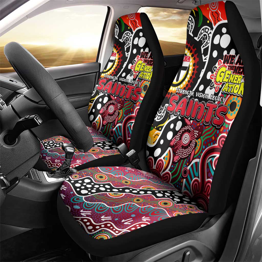 Saints AFL Celebrating 50 Years of Naidoc Car Seat Cover NAIDOC Week 2025 Aboriginal