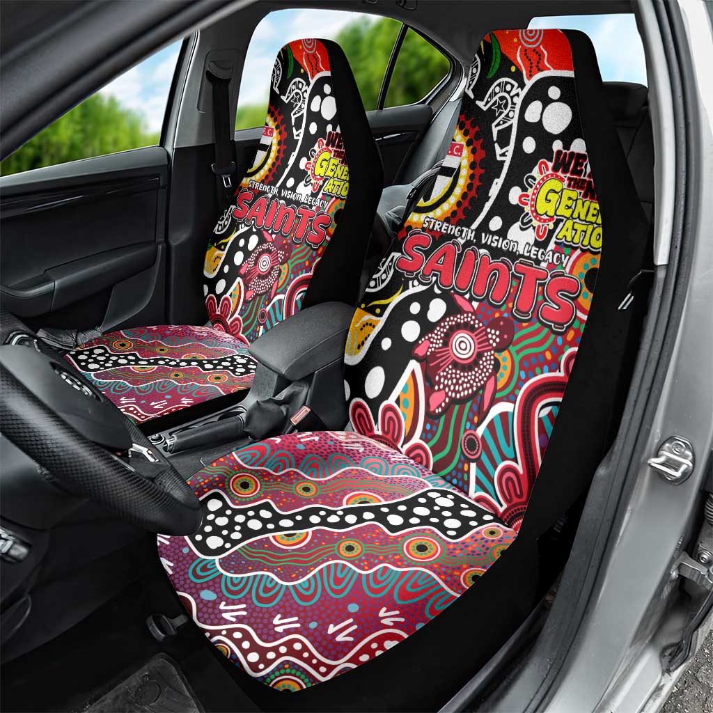 Saints AFL Celebrating 50 Years of Naidoc Car Seat Cover NAIDOC Week 2025 Aboriginal