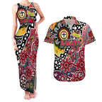 Personalised Saints AFL Celebrating 50 Years of Naidoc Couples Matching Tank Maxi Dress and Hawaiian Shirt NAIDOC Week 2025 Aboriginal