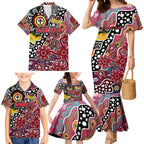 Personalised Saints AFL Celebrating 50 Years of Naidoc Family Matching Mermaid Dress and Hawaiian Shirt NAIDOC Week 2025 Aboriginal